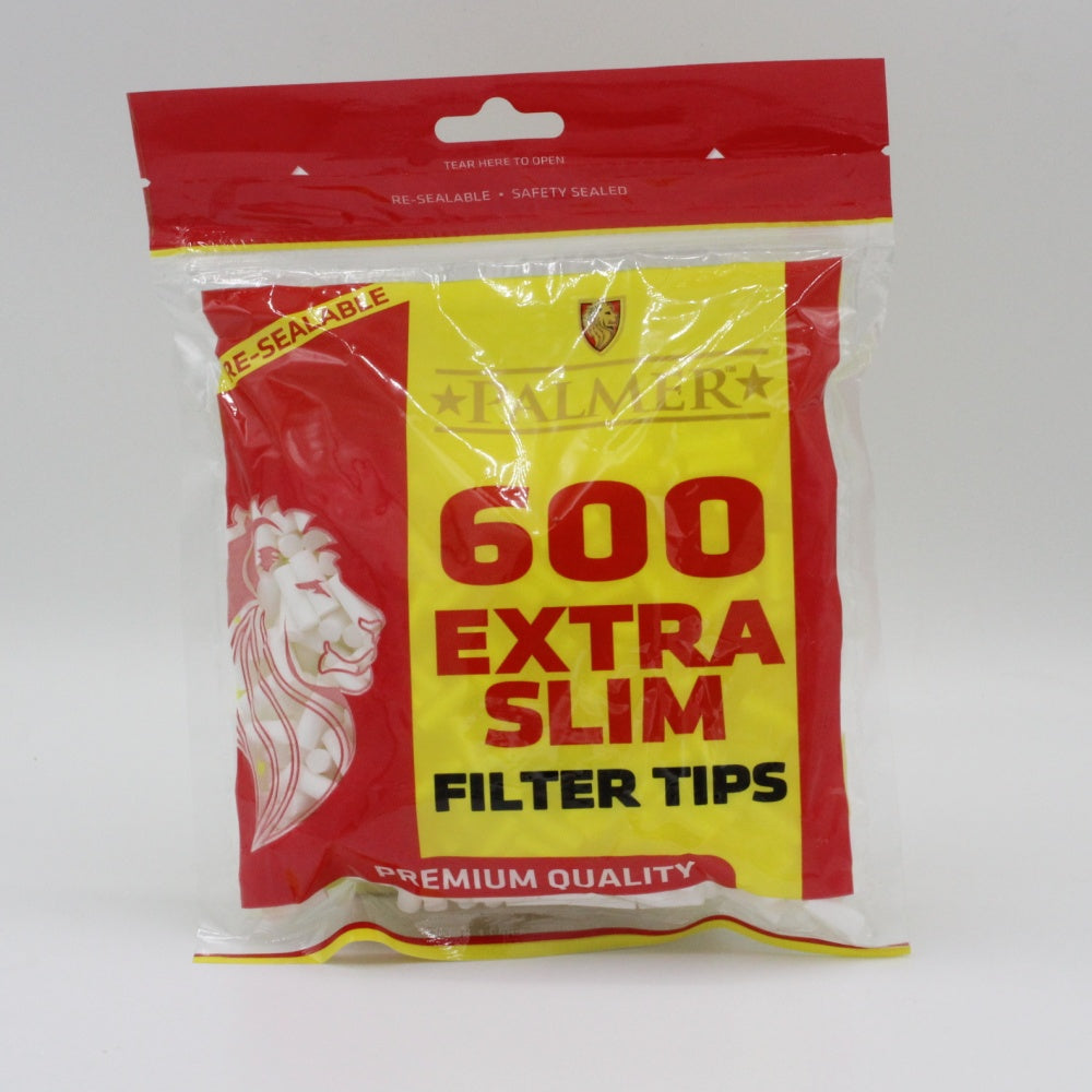 Palmer Extra Slim Filter Tips Bags 600s
