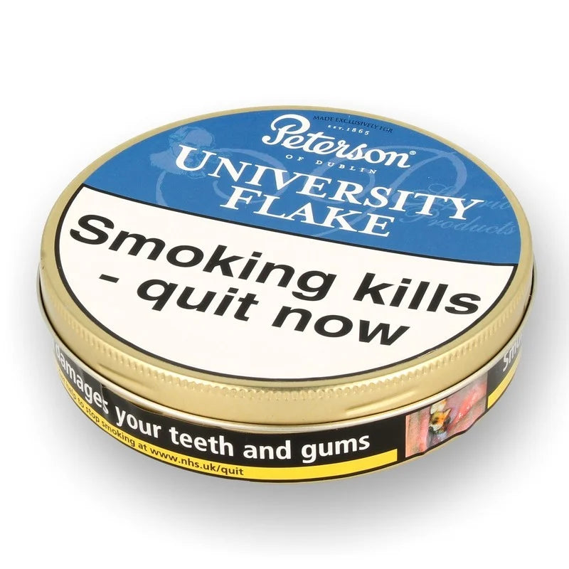 Peterson University Flake Pipe Tobacco 50g Tin