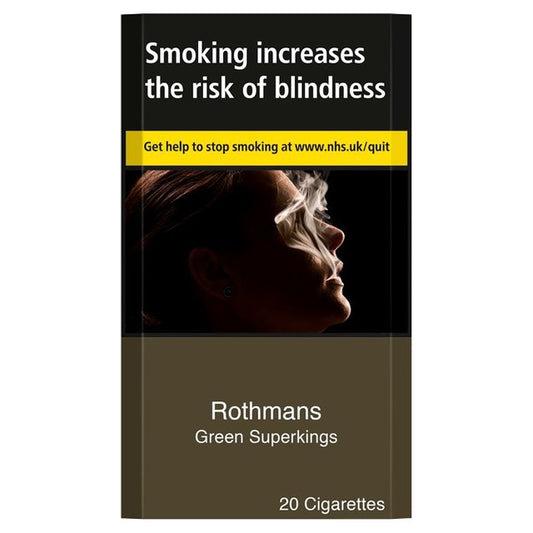 Rothmans Green Superkings 20s Cigarettes