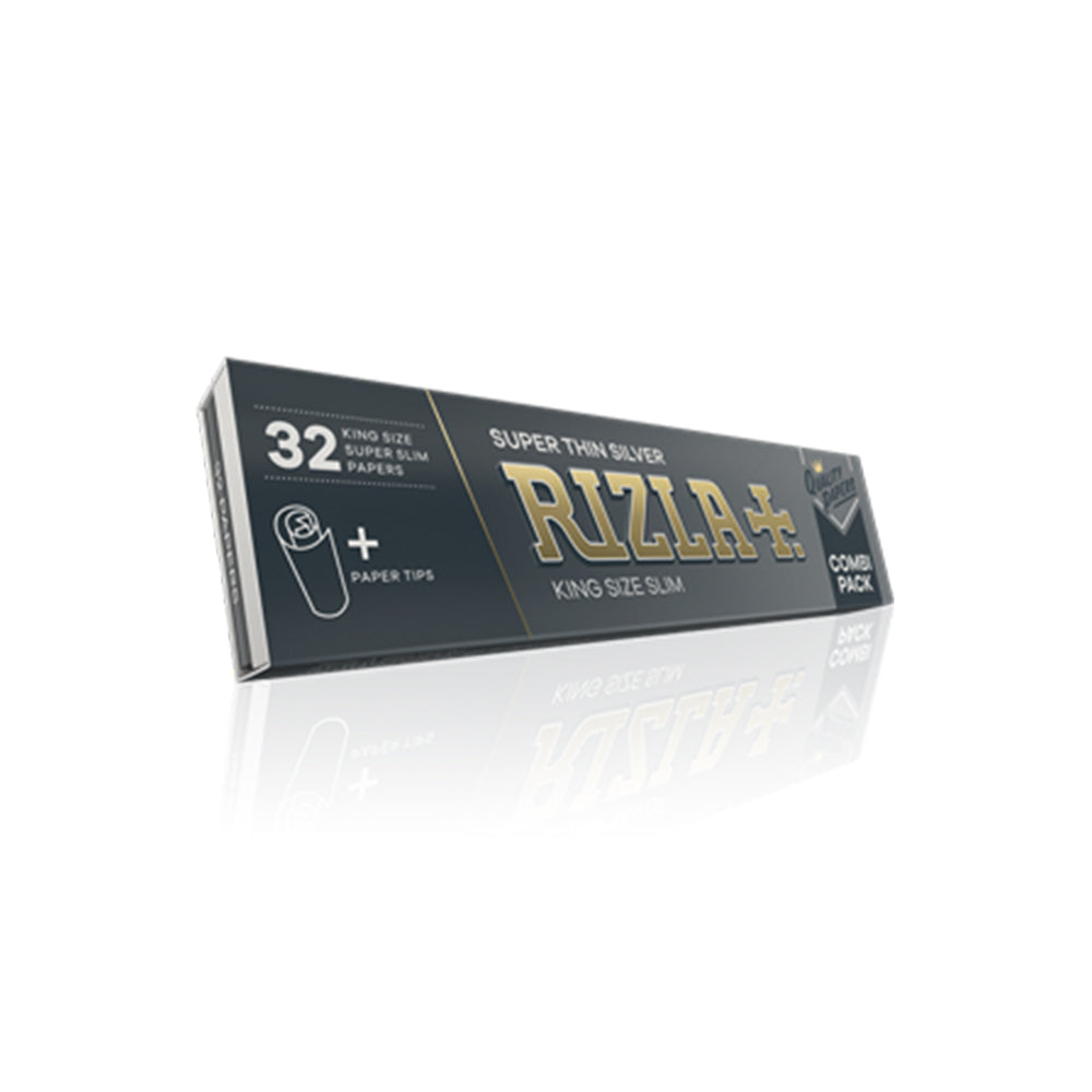 Rizla Kingsize Combi Slim Silver Papers Single Pack | Buy Online | Bull ...