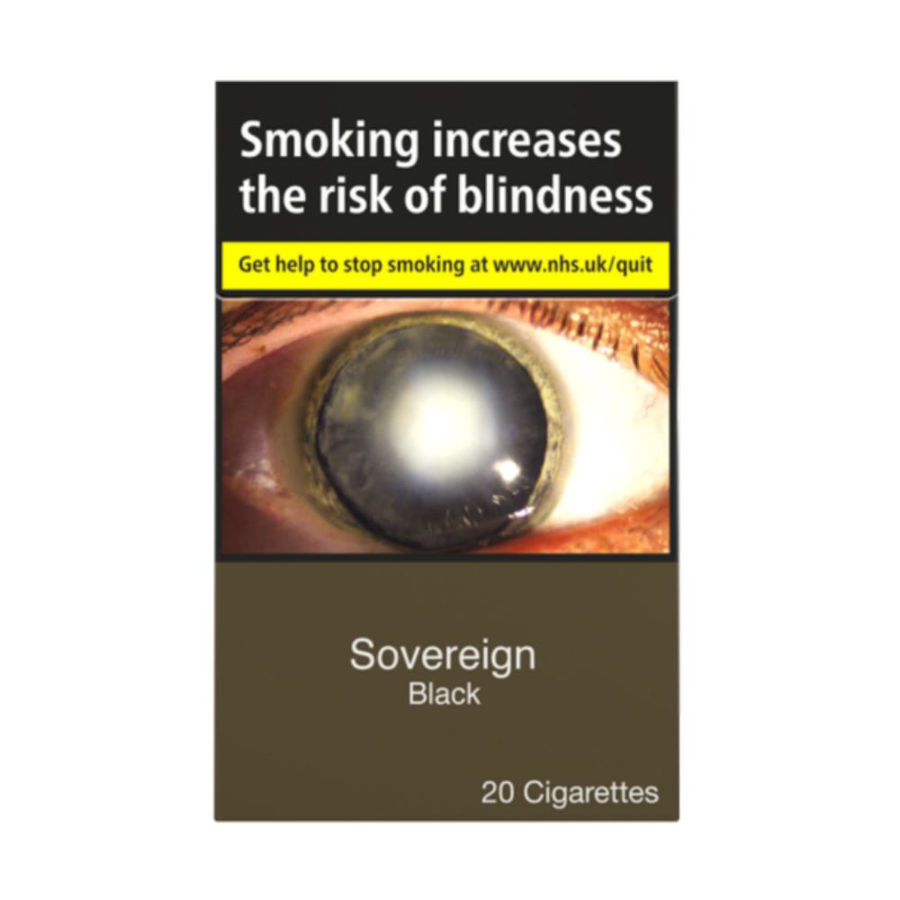 Sovereign Black Cigarettes 20 Pack