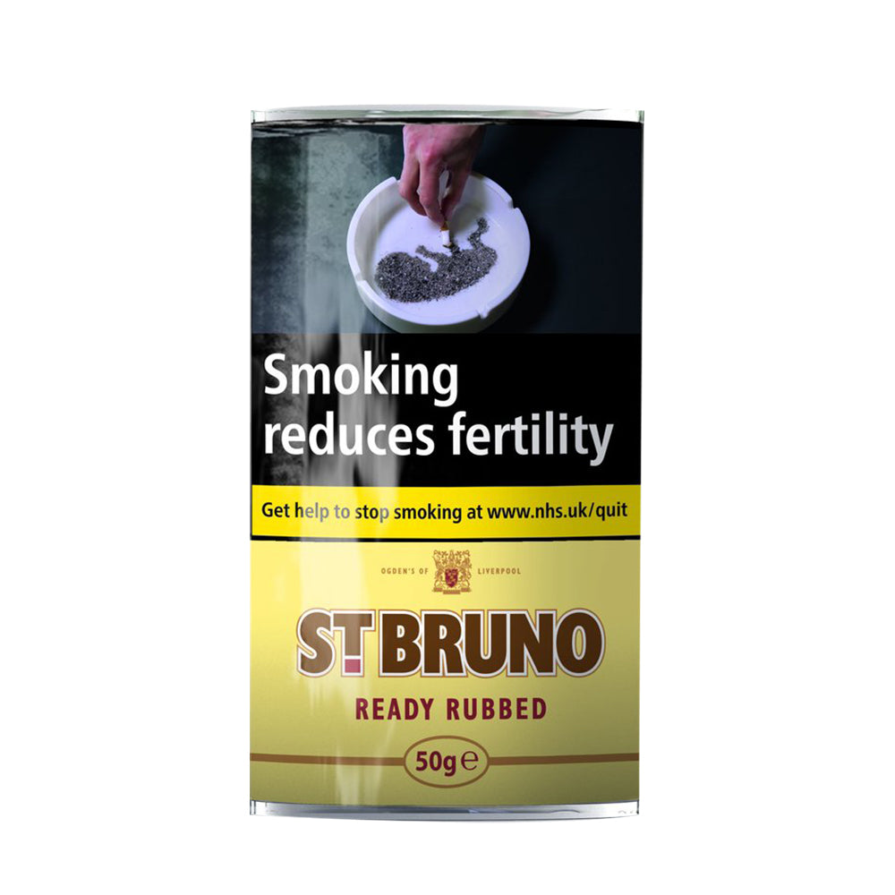 St Bruno Read Rubbed Pipe Tobacco 50g Pouch