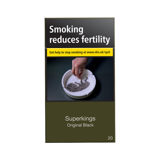 Superkings Original Black 20s Cigarettes