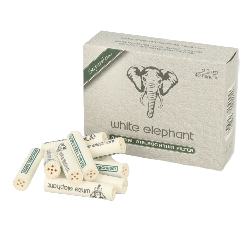 White Elephant 6mm Natural Meerschaum Filters