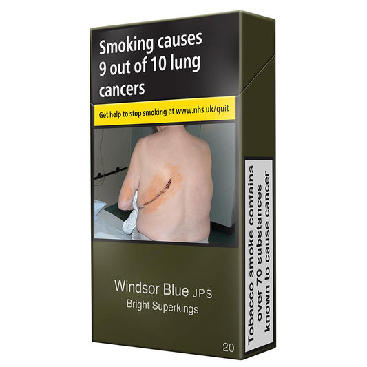 Windsor Blue JPS Bright Super Kings 20s Cigarettes