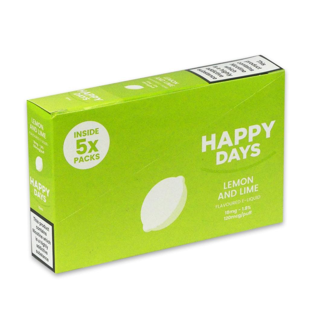 Happy Days Lemon & Lime E-Liquid 18mg