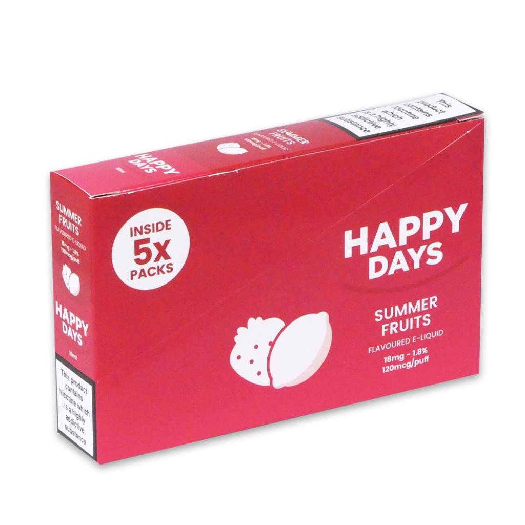 Happy Days Summer Fruits E-Liquid 18mg | Buy Online | Bull Brand