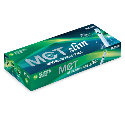 MCT Menthol Capsule SLIM Filter Tubes 100's